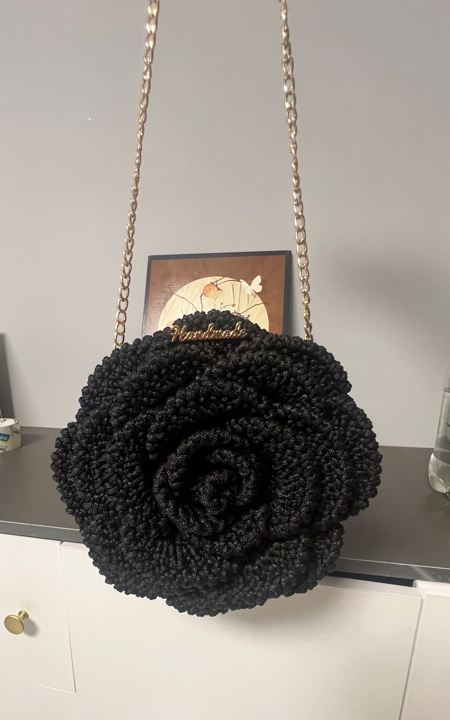 The Lilac Rose – Handcrafted Crochet Statement Bag