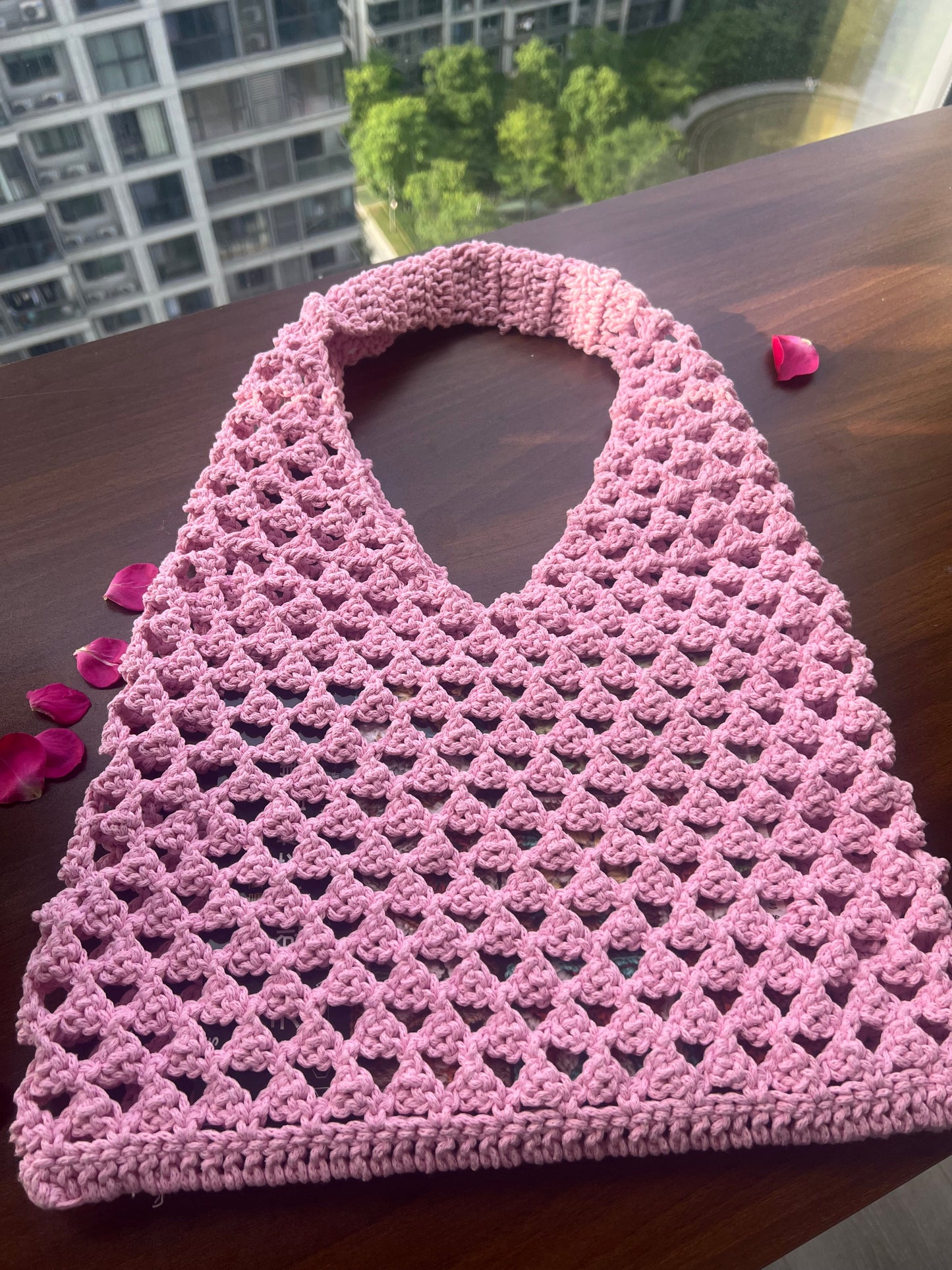 Crochet Mesh Bag – Lightweight Summer Market Tote