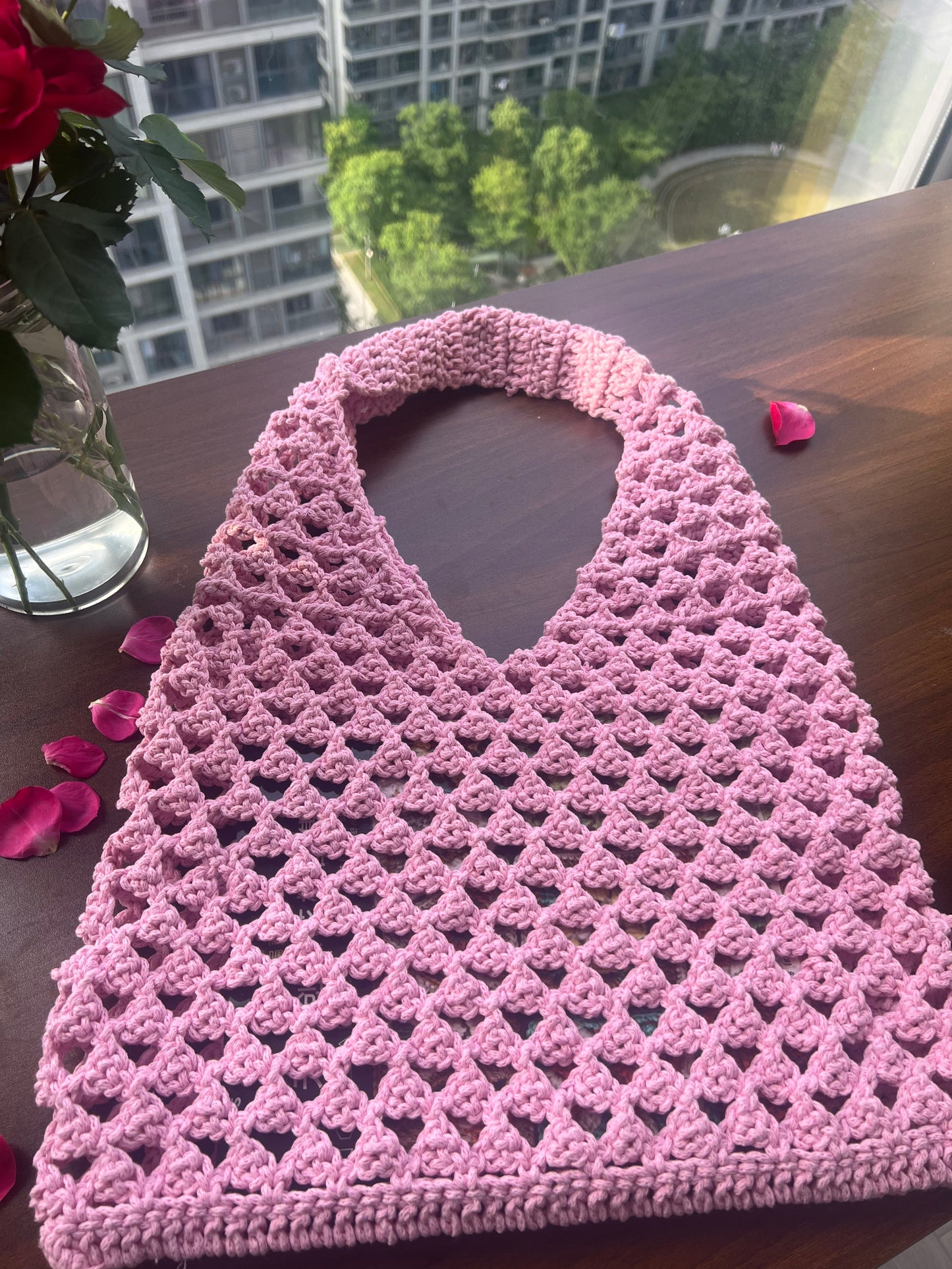 Crochet Mesh Bag – Lightweight Summer Market Tote