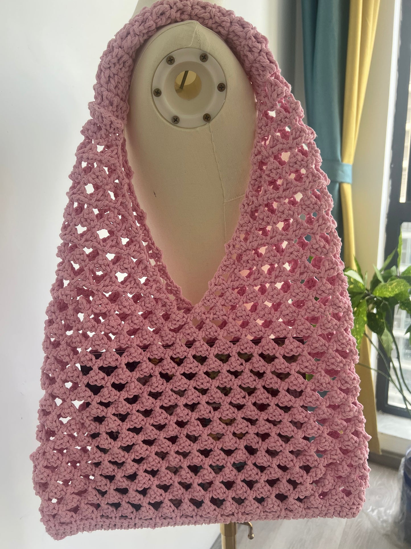 Crochet Mesh Bag – Lightweight Summer Market Tote