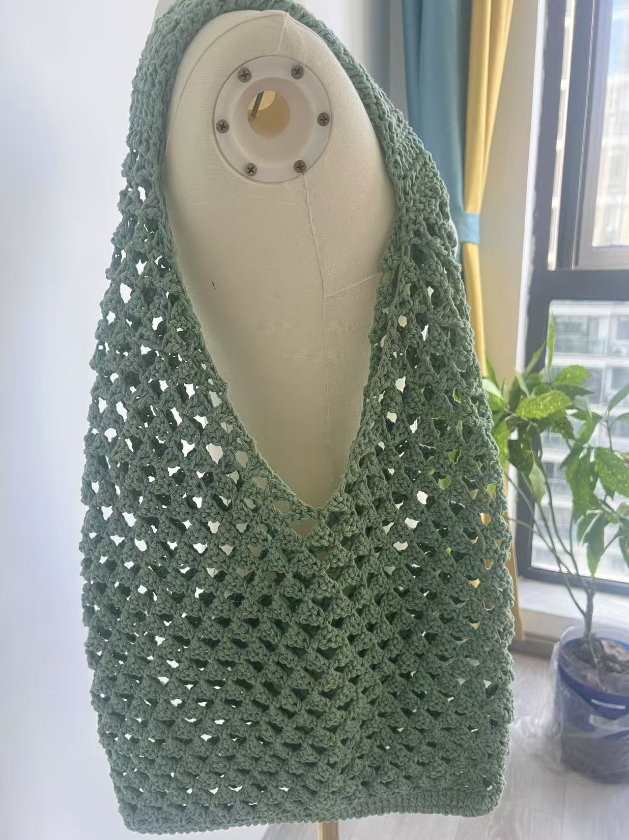 Crochet Mesh Bag – Lightweight Summer Market Tote