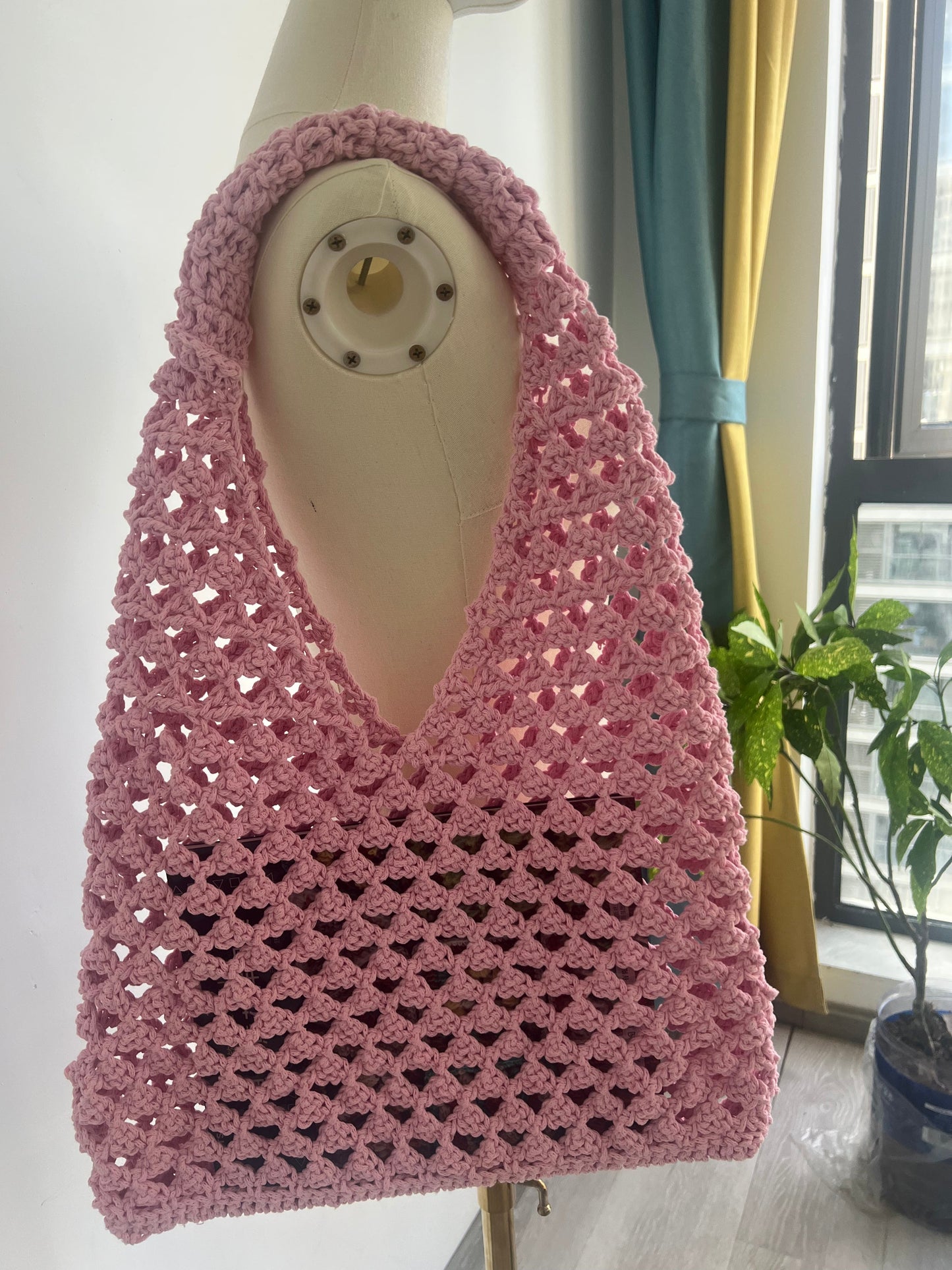 Crochet Mesh Bag – Lightweight Summer Market Tote