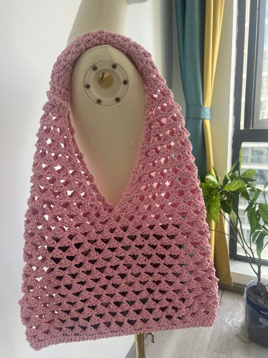 Crochet Mesh Bag – Lightweight Summer Market Tote